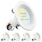 Luxrite 4" LED Recessed Can Lights 5 CCT Selectable 2700K-5000K 14W (75W Equivalent) 950LM Dimmable 4-Pack LR23793-4PK - alternate 1
